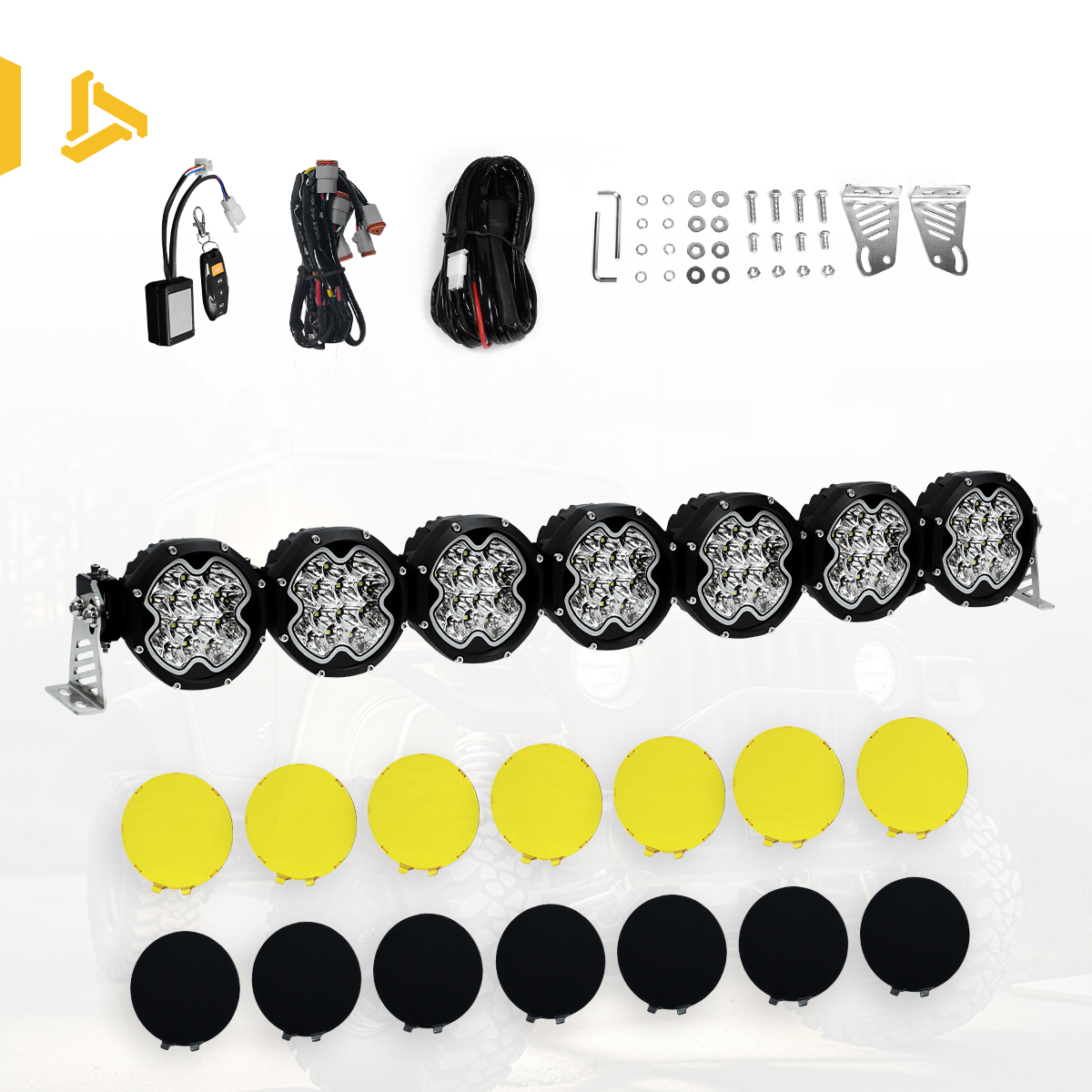 Kit Barra Luminosa (Copertura Gialla + Copertura Nera)