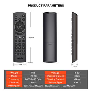 FICEP G20SPRO 2.4G/BT retroilluminato telecomando vocale intelligente senza fili con giroscopio ad aria a infrarossi Mouse adatto per Android TV Box - Product Image 6