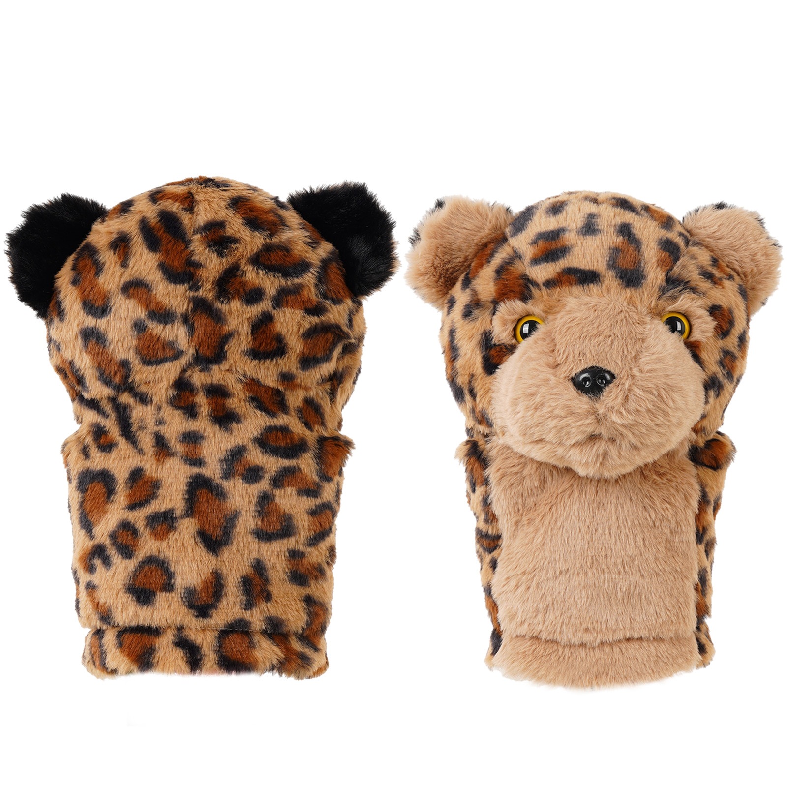 Plush leopard print