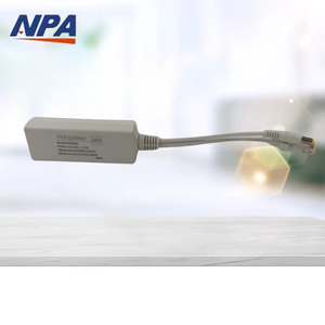 Divisor POE de 10/100/1000MB, entrada de 48V, salida de 12V 2A con adaptador de alimentación activa IEEE 802. 3AF/AT para cámara de seguridad - Product Image 1