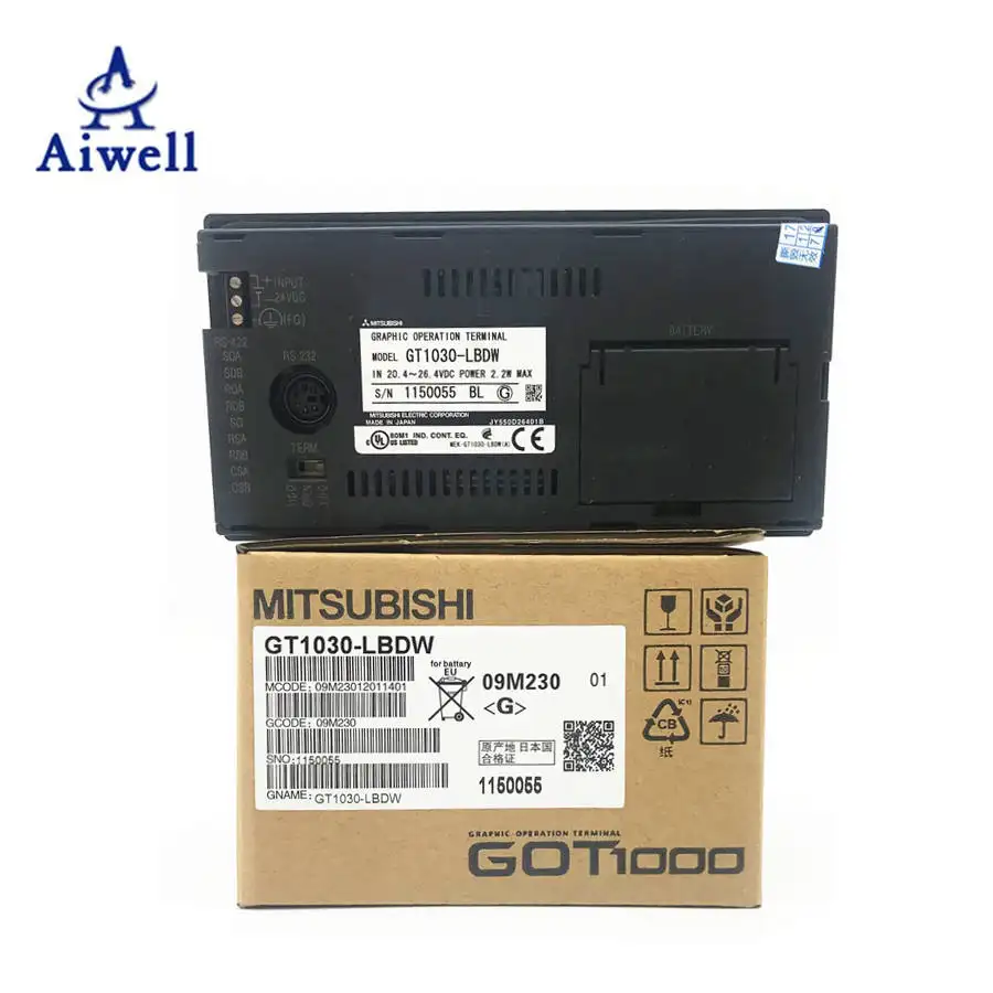 मूल मित्सुबिशी GOT1000 श्रृंखला 4.5 इंच कॉम्पैक्ट एचएमआई GT1030-LBDW