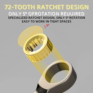 Chất Lượng Cao Sửa Chữa Tấm Tay Kết Hợp Vàng <span class=keywords><strong>Ratchet</strong></span> Cờ Lê Tùy Chỉnh Dual-Mục Đích Mận Hoa Nhanh Chóng <span class=keywords><strong>Ratchet</strong></span> Cờ Lê - Product Image 3