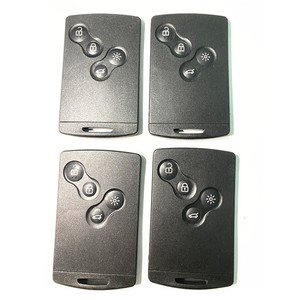 4ボタンスマートカードカーキーPCF79534Aチップ433Mhz for Renault Clio4 Captur Passive Keyless Go Entry Remote HandsFree - Product Image 5