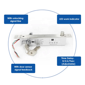 電気デッドブロットドアロックキーボルトロックロックシリンダーLEDインジケーター付き - Product Image 4