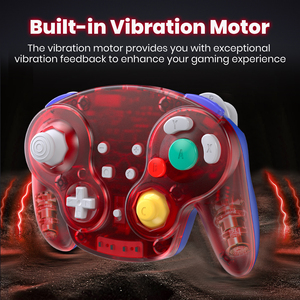 2.4G Classic Gamepad Wireless <strong>Switch</strong> <strong>Controller</strong> with Receiver Adapter for <strong>Game</strong> <strong>Cube</strong> NGC GC <strong>Switch</strong> PC Windows MAC, Vibration - Product Image 5