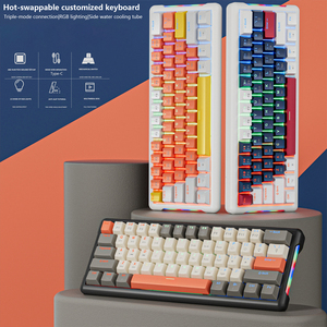 3モードキーボードカスタマイズされたホットスワップ可能なゲーミングコンピューターBluetoothワイヤレスメカニカルキーボード - Product Image 3