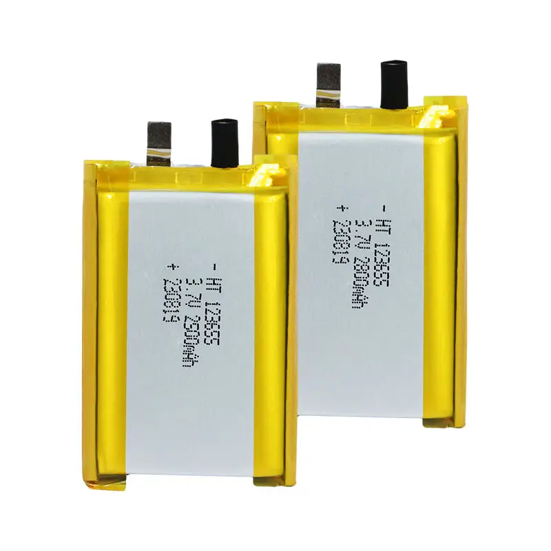 Werkspreis 123655 3,7 V Lipo-Batteriezellen 2.500 mAh 2.800 mAh Lithium-Polymer-Batterie für Strafverfolgungsbehörden