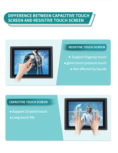 Alto potente Fanless computer industriale I7 I5 anteriore IP65 impermeabile antipolvere touch screen incorporato industriale tutto in un PC - Product Image 3