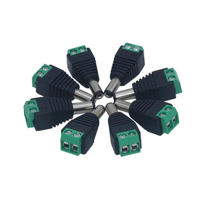 DCオスメス端子12V電源コネクタ2.1mm X5.5mm CCTVカメラ用プラグアダプタ50503528単色LEDストリップ - Product Image 6