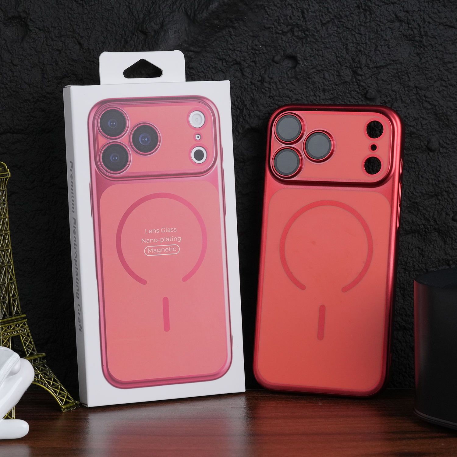 Funda Magnética Roja para iPhone