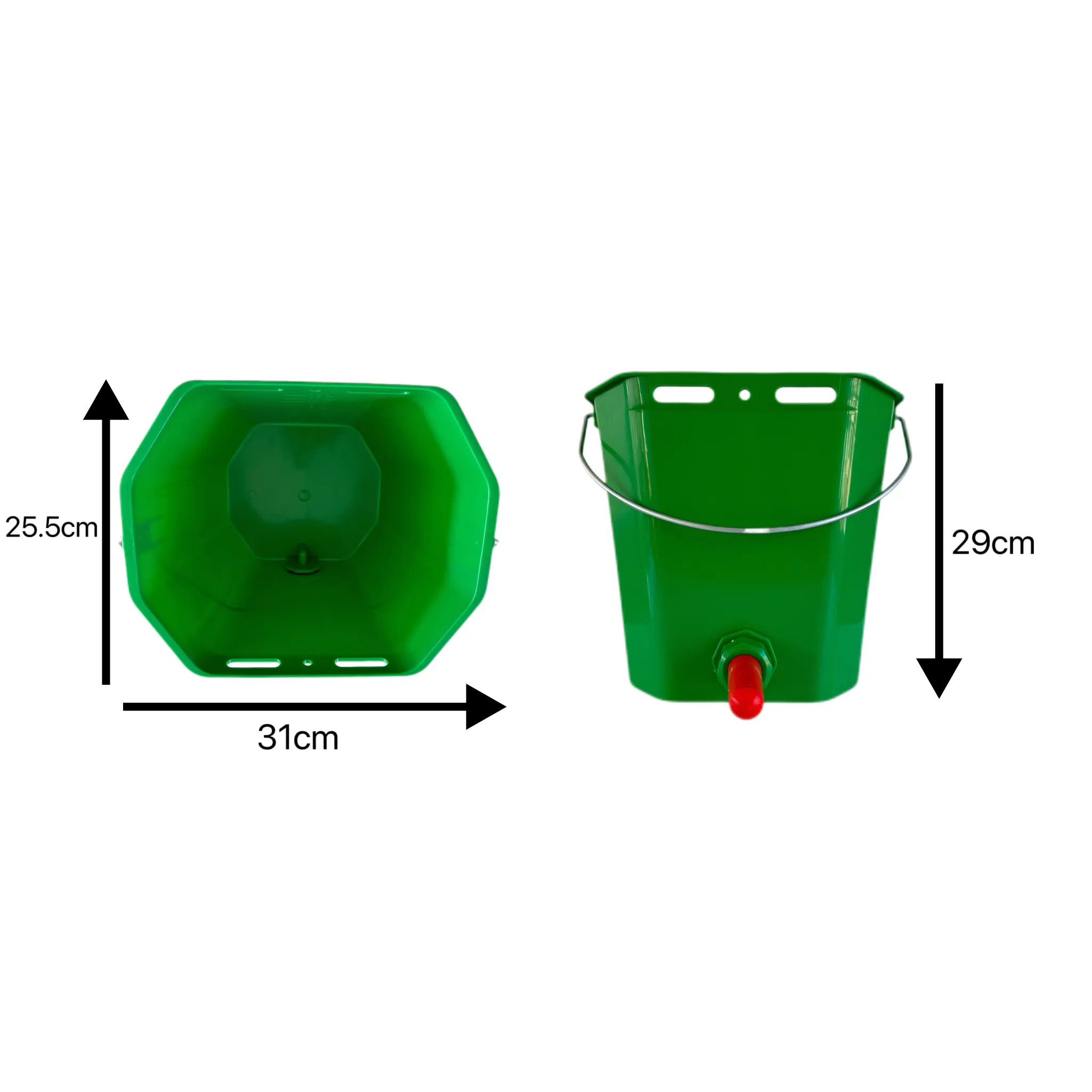 12l Farm Plastic Fopspeen Voederbak Met 5 Fopspenen Veterinair Instrument Voor Kalveren Lammeren Schapengeiten