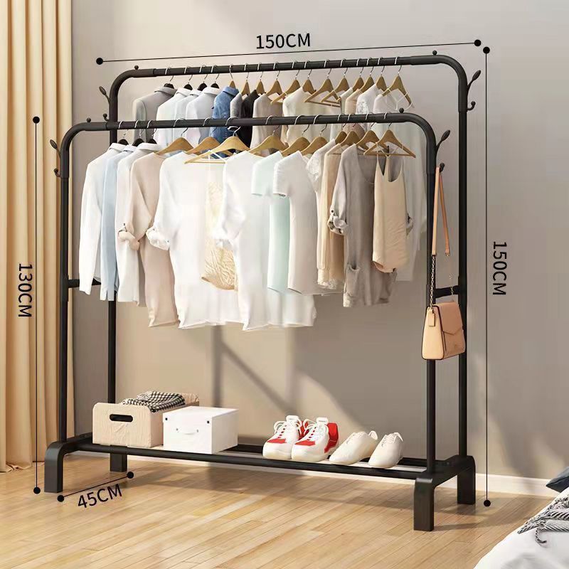 Black Double Rod 150cm