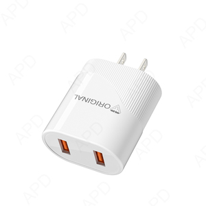 Dual <strong>USB</strong> <strong>Adapter</strong> QC3.0 Fast Charging 10W Smart <strong>Power</strong> Supply 5V/2.4A 2A <strong>Output</strong> Current for EU/US/UK for Laptop Mobile for Camera - Product Image 2