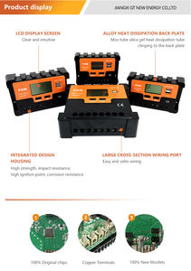 KF ตัวควบคุมการชาร์จพลังงานแสงอาทิตย์ FT-10A รถยนต์ <span class=keywords><strong>PWM</strong></span> 12V/24V/36V/48V 10A LCD จอแสดงผล MINI <span class=keywords><strong>20A</strong></span> gel/fld แบตเตอรี่5200W MAX PV - Product Image 2