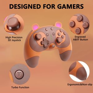 PC Android用のNintendSwitch Proゲームコントローラー用の人気デザインワイヤレススイッチゲームコントローラー - Product Image 4