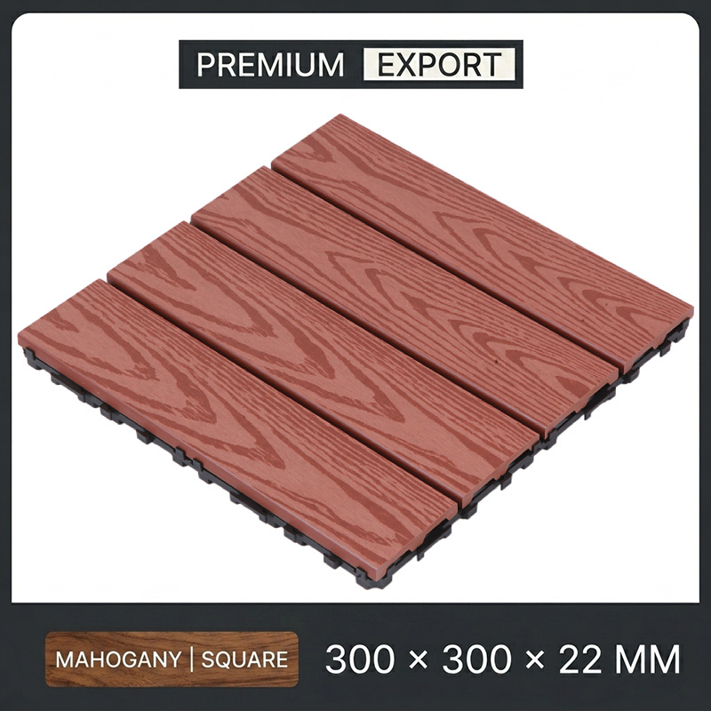 Mahogany - Linear Slat (Embossed)