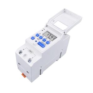 Nuovo tipo guida Din 2 fili settimanale 7 giorni programmabile interruttore orario digitale relè controllo Timer AC 220V 230V 12V 24V 48V 16A - Product Image 5