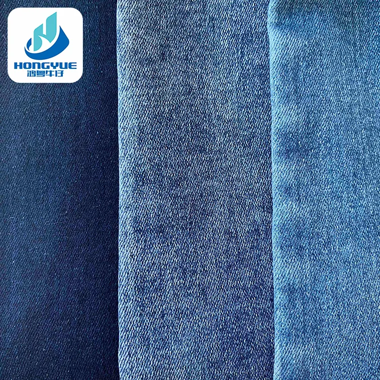 Couleur bleue de 10 onces sans tissu organique flammé de denim pour toutes sortes de jeans nouvel échantillon de tissu de denim