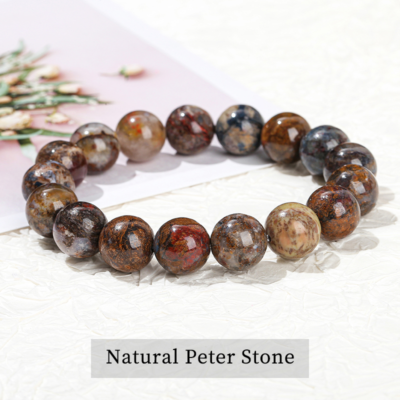 Bracelet Pierre de Pierre Naturelle Rouge