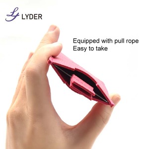 Espejo de maquillaje de acero inoxidable irrompible Lyder pequeño para bolso de viaje, espejo de bolsillo de mano con marco de PU pequeño Rectangular - Product Image 6