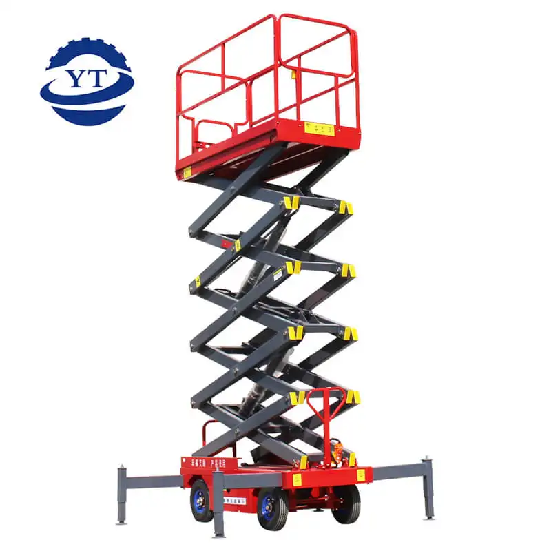 A antena móvel scissor o elevador Plataformas de trabalho aéreas auto-conduzidas hidráulicas Scissor elevadores