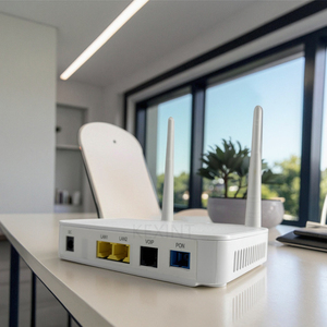Kexint FTTH 4G GPON onu không dây cáp quang ONT Wifi <span class=keywords><strong>Router</strong></span> Modem 1 GE 1 FE 1 nồi 2 LAN onu - Product Image 2