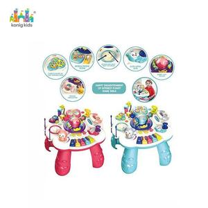 KonigKids iki renk plastik aktivite merkezi oyun masası müzikal öğrenme merkezi eğitici oyuncaklar masa - Product Image 2