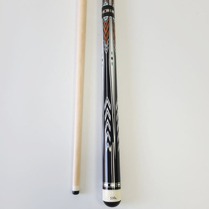 Xmlivet Customized Billiards Carom Cue 142cm 12mm <strong>Tip</strong> 1/2 Split Pool Cue Sticks Radial Pin Sticker Design Maple Wood - Product Image 5