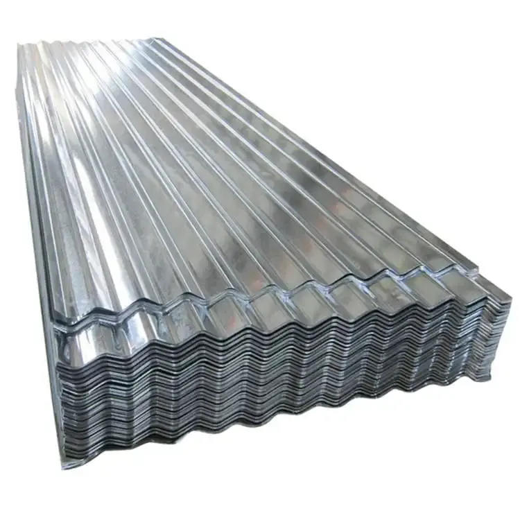 Precio bajo DC01 pequeña lentejuela 26 28 calibre hoja corrugada techo de zinc galvanizado para restaurantes techo interior