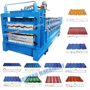 Ba lớp kim loại sóng sắt ibr hình thang tấm lợp mái ngói làm máy móc lạnh cuộn tạo thành máy - Product Image 1