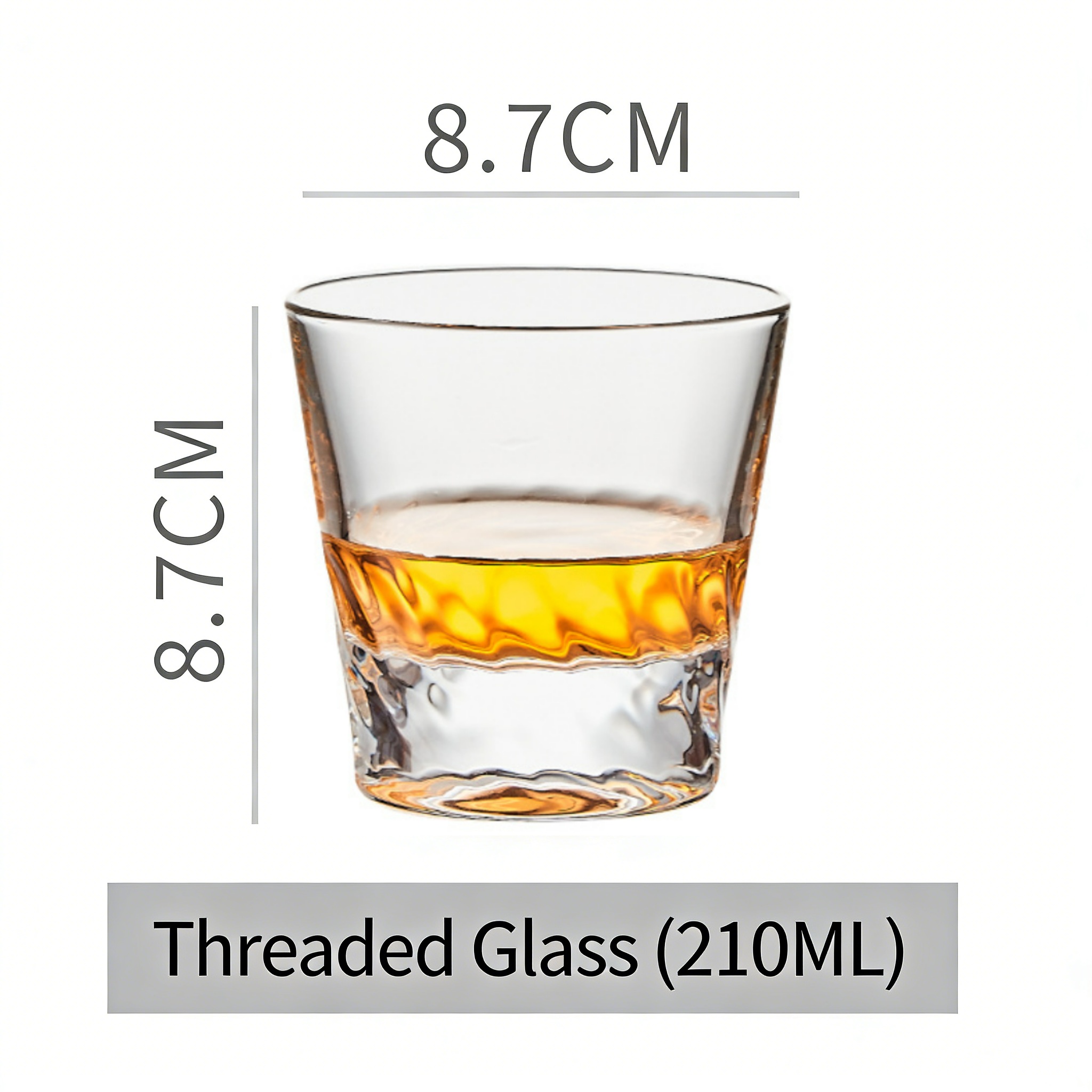 Verre fileté (210ML)