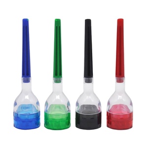 New Arrival 4-Color 3-Function Herb Roller Crusher Hot Magnetic Design Plastic Paper <strong>Rolling</strong> Tobacco <strong>Grinder</strong>