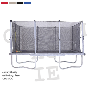 Jingyi 14 * 16ft משפחה טרמפולינה עם מגן נטו טרמפולינה חיצונית לילדים מגרש משחקים
