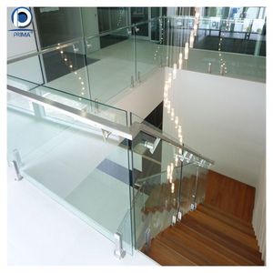 ลูกกรงกระจกไร้กรอบดีไซน์เพรียวบางพร้อมหัวจุกนิรภัยและกระจกนิรภัย - Product Image 2