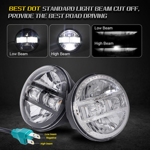 ประเทศจีนราคาถูกนำแสงทำงาน2023 4X6 50W 5.75 "5*7นิ้วปกรถจักรยานยนต์ Led ไฟหน้าหลอดไฟรถจักรยานยนต์ไฟหน้า - Product Image 2