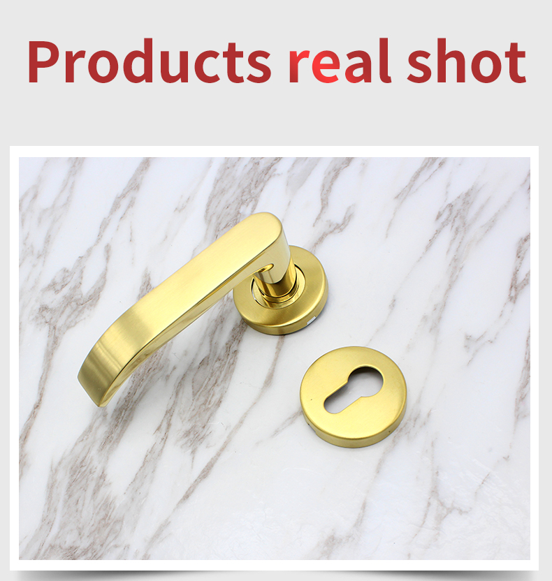 Stainless steel 304 Internal door handle set lever on rose Satin finish