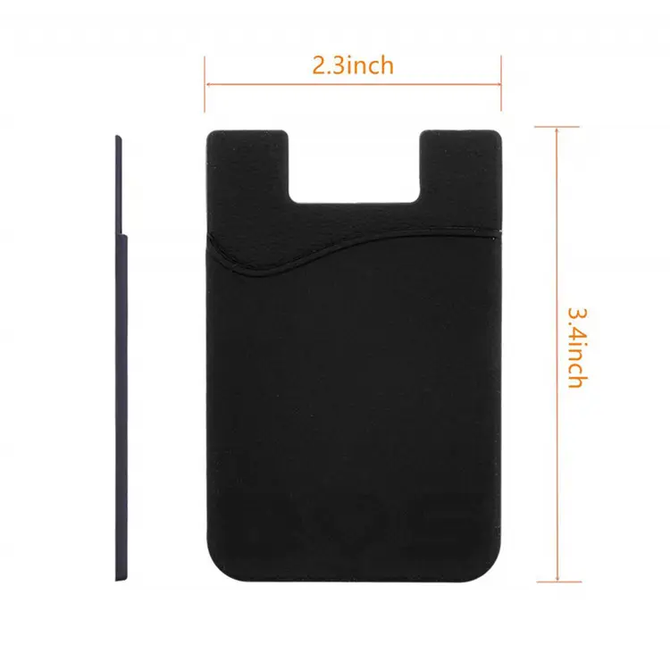 Porte-cartes de crédit en Silicone pour téléphone portable