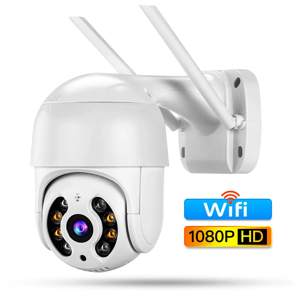 ICSEE 2MP telecamera WiFi 4K Pan-Tilt 360 di visualizzazione a due vie Audio a colori e infrarossi per esterni IP66 Home Security WiFi telecamera Cctv