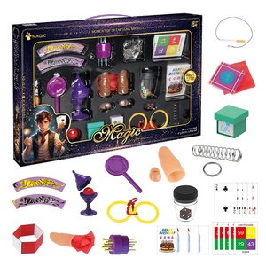 コインと魔法のカップを持つ子供のためのマジックキットSTEM学習おもちゃ初心者の錯覚セットパーティーやショーのためのポータブルマジックツール - Product Image 1