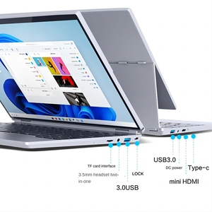 Nuovo esile portatile 14 pollici IPS Touch Screen Netbook Intel 1920*1200 risoluzione per uso personale e ufficio - Product Image 6
