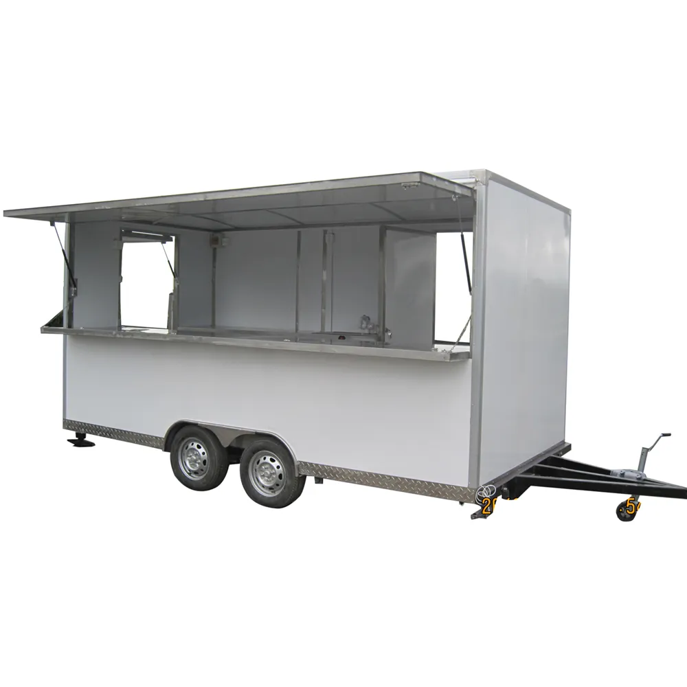 Populer multi-fungsi truk makanan Mini/Trailer penjual otomatis/Van penjual makanan jalan