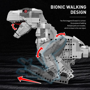 2.4G RC Dinsour elektrische Bauklötze Modell-Spielzeug APP Fernsteuerung Programmierung STEAM Tyrannosaurier Bauklötze Spielzeug-Set - Product Image 3