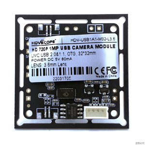 Cable de 1,8 metros para Omnivision CMOS 1.0MP, módulo de cámara USB de 1280x720 colores con lente de placa sin distorsión de 2,8mm para AI Vision - Product Image 2