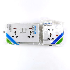 High-quality Double Panel <strong>Multi</strong>-<strong>function</strong> Safe <strong>2</strong> Position <strong>Socket</strong> With Switch Indicator Light Household Hot Selling - Product Image 1
