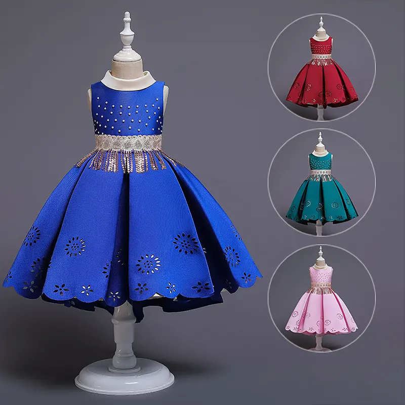 Venda imperdível cor azul atacado barato áfrica menina vestidos de princesa para vestido de festa