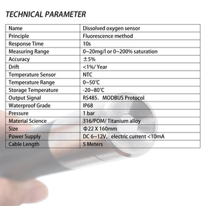 İyi fiyat arduino 50 ppm kazan için problar yapmak, dijital optik iletkenlik çözünmüş oksijen sensörü su kalitesini ölçmek için