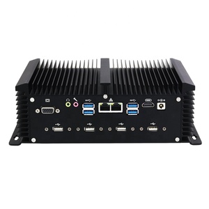 ミニPCWIN10システムi5i7 LAN 6COM 2USB3.0 VGA HD RS232 RS485、産業用シリアルパラレルポートファンレスコンピューター付き - Product Image 1