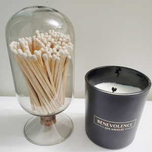 Shabbat Hanukkah Judaica şömine maç Cloche Matchsticks ambalaj beyaz emniyetli kibritler cam kavanoz mantar ile