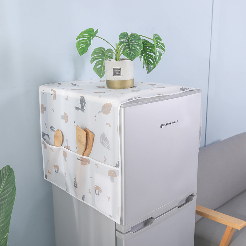 Housse de réfrigérateur à porte unique - motif aléatoire