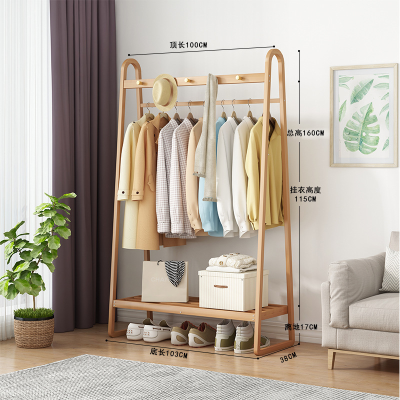 100cm coat rack in natural color